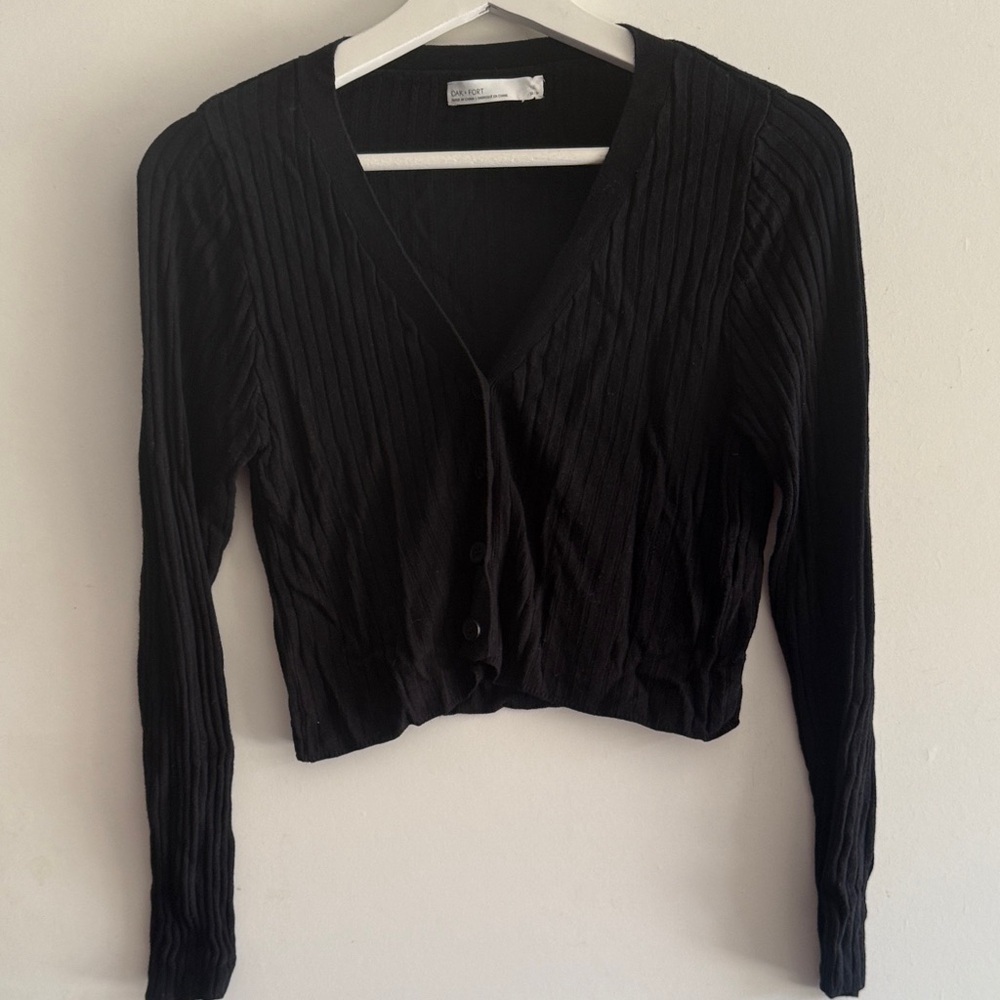 Oak + Fort sweater cropped cardigan